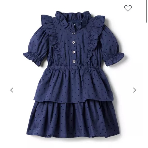 Textured Dot Tiered Dress - Picture 1 of 4